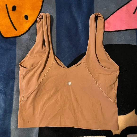 light brown lululemon align top. - Picture 1 of 3